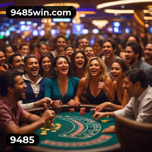 Imagem promocional da 9485 apresentando a plataforma e seus recursos